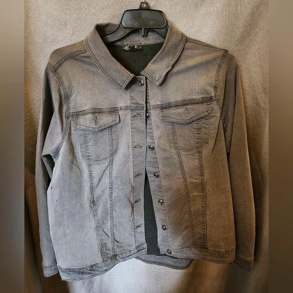 DG2 by Diane Gilman Denim Jacket 1X